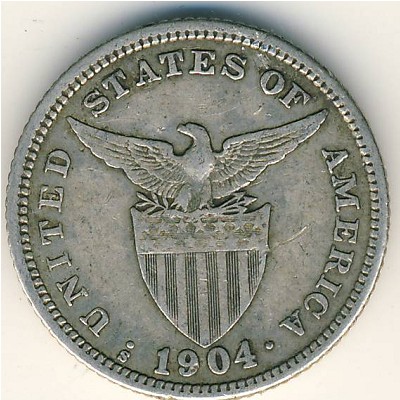 Philippines, 20 centavos, 1903–1906