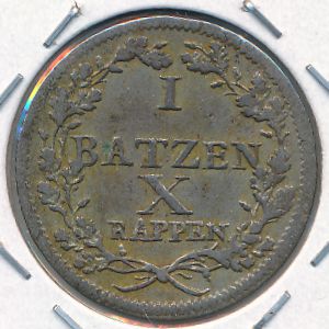 Lucerne, 1 batzen, 1807–1811