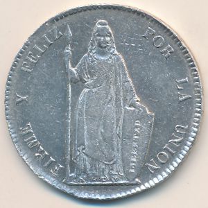 Peru, 8 reales, 1841–1852