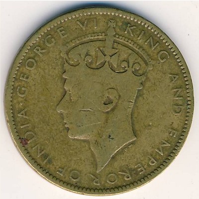 Jamaica, 1 penny, 1938–1947