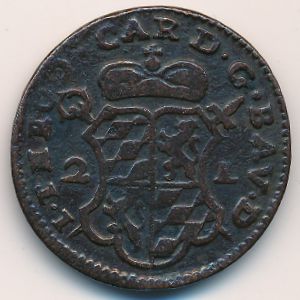 Liege, 2 liards, 1750–1752