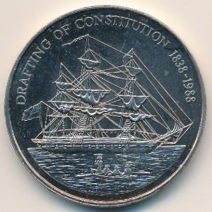 Острова Питкэрн, 1 доллар (1988 г.)