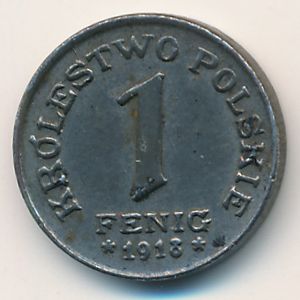 Poland, 1 fenig, 1917–1918