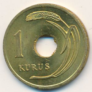 Turkey, 1 kurus, 1947–1951