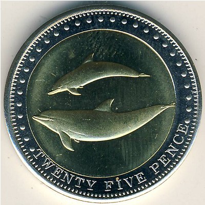 Tristan da Cunha, 25 pence, 2008