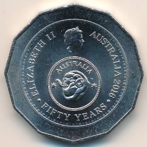 Австралия, 50 центов (2016 г.)