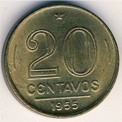 Бразилия, 20 сентаво (1948–1956 г.)