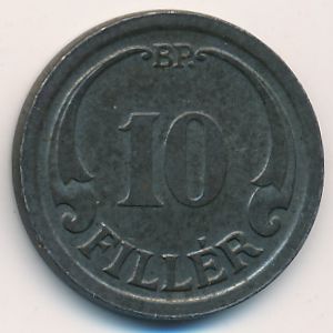 Hungary, 10 filler, 1940–1942
