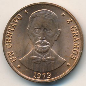 Dominican Republic, 1 centavo, 1978–1981