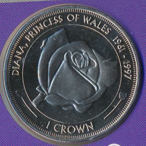 Ascension Island, 1 crown, 2017