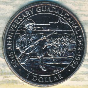 Solomon Islands, 1 dollar, 1992