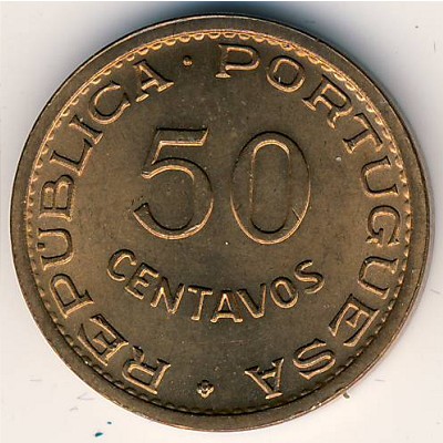 Timor, 50 centavos, 1970