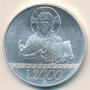 Италия, 2000 лир (1998 г.)
