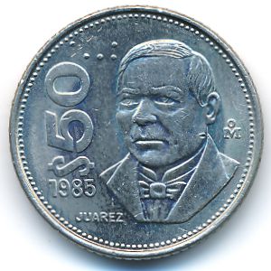Мексика, 50 песо (1984–1988 г.)