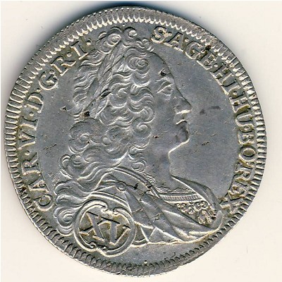 Austria, 15 kreuzer, 1733–1738