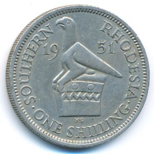 Southern Rhodesia, 1 shilling, 1948–1952