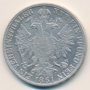 Австрия, 1 талер (1857–1865 г.)