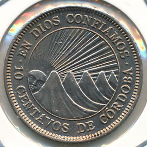 Nicaragua, 10 centavos, 1939–1956