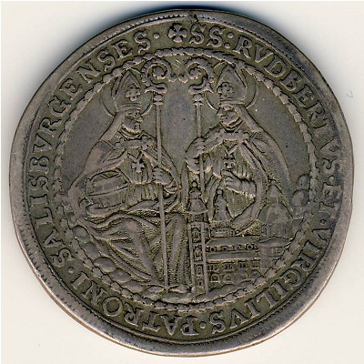 Salzburg, 1/2 thaler, 1687–1708