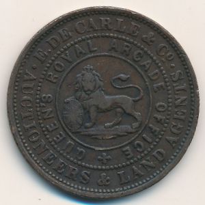 Australia, 1 penny, 1855