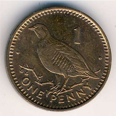 Gibraltar, 1 penny, 1988–1995