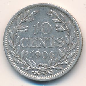 Либерия, 10 центов (1906 г.)