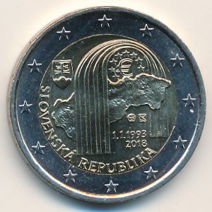 Slovakia, 2 euro, 2018