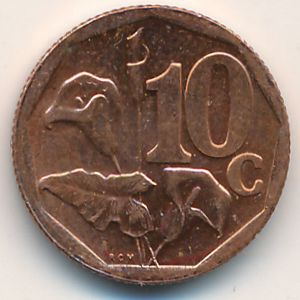 South Africa, 10 cents, 2015