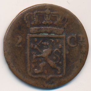 Sumatra, 2 cents, 1833–1841