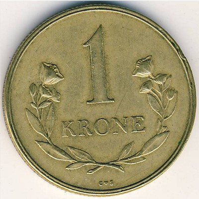 Greenland, 1 krone, 1957