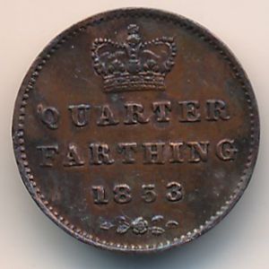 Great Britain, 1/4 farting, 1839–1853