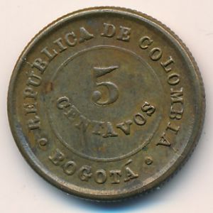 Colombia, 5 centavos, 1901