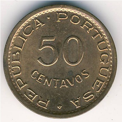 Mozambique, 50 centavos, 1973–1974