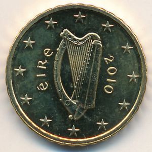 Ирландия, 10 евроцентов (2007–2018 г.)