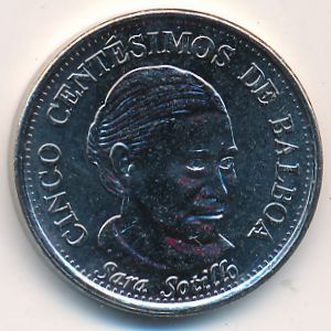 Панама, 5 сентесимо (2001–2019 г.)