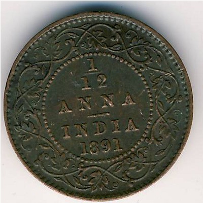 British West Indies, 1/12 anna, 1877–1901