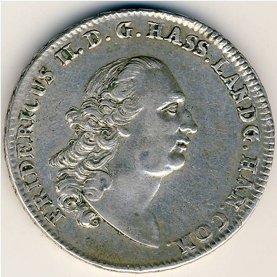 Hesse-Cassel, 1 thaler, 1776–1779