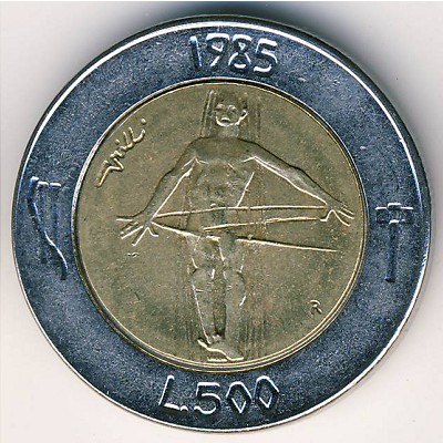 San Marino, 500 lire, 1985