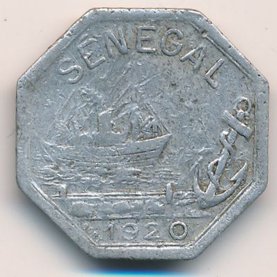 Senegal, 50 centimes, 1920