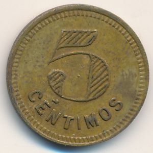 Maracaibo Lazareto Nacional, 5 centimos, 1916