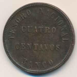 Argentina, 4 centavos, 1854