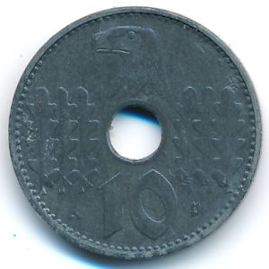 Nazi Germany, 10 reichspfennig, 1940–1941