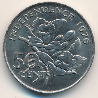 Seychelles, 50 cents, 1976