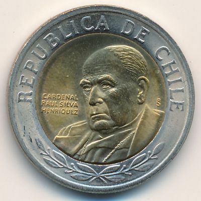 Chile, 500 pesos, 2000–2018