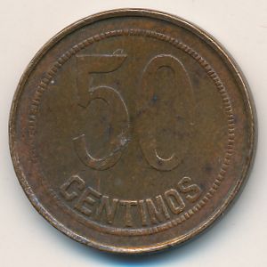 Spain, 50 centimos, 1937