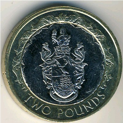 Остров Святой Елены и острова Вознесения, 2 фунта (2003–2006 г.)