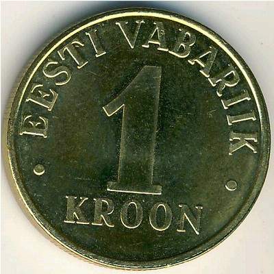 Эстония, 1 крона (1998–2006 г.)