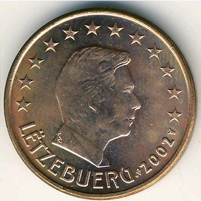 Luxemburg, 5 euro cent, 2002–2020