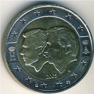 Belgium, 2 euro, 2005
