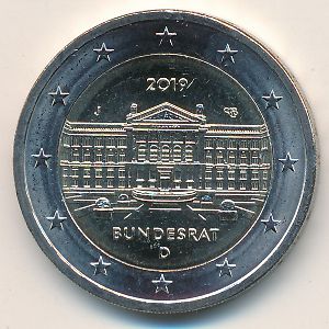 Германия, 2 евро (2019 г.)